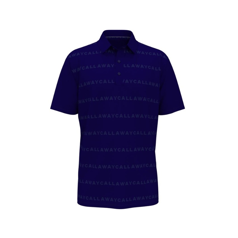 Callaway Legacy Logo Polo - Medieval Blue
