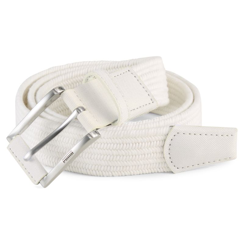 Puma Stretch Weave Belt - White Glow