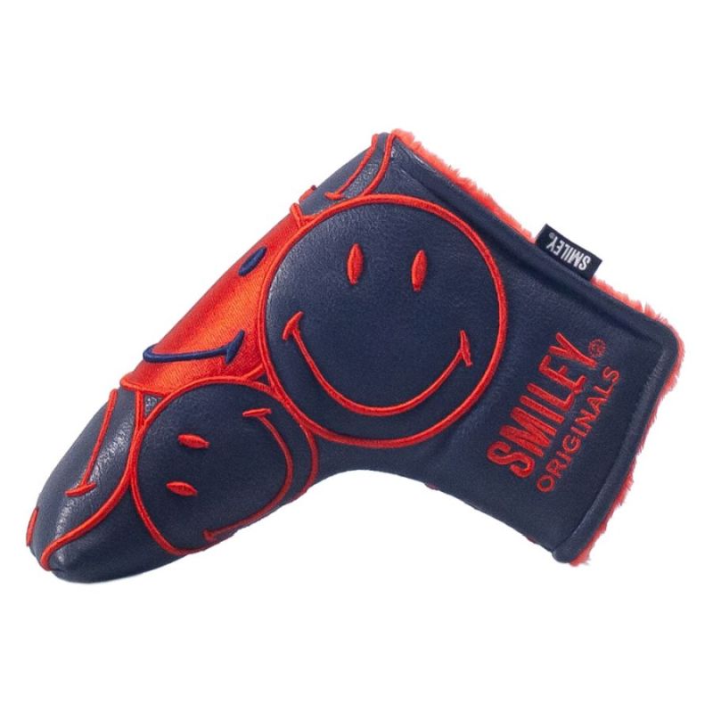 Smiley Stacked Blade Putter Headcover