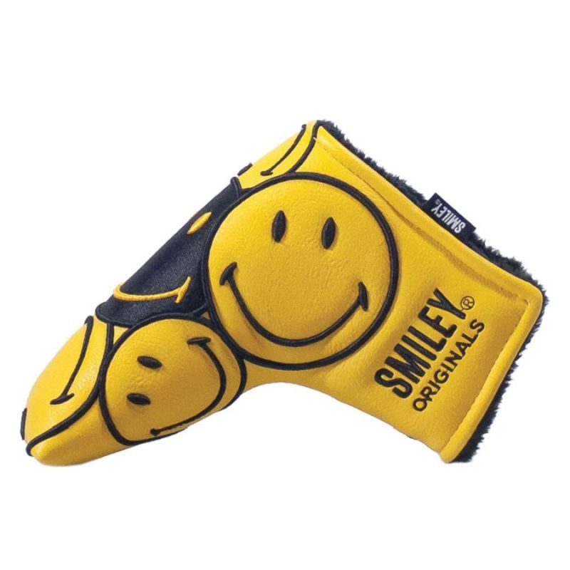 Smiley Stacked Blade Putter Headcover