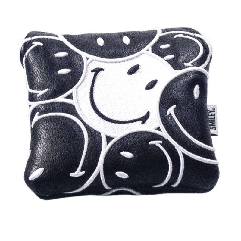 Smiley Stacked Mallet Putter Headcover