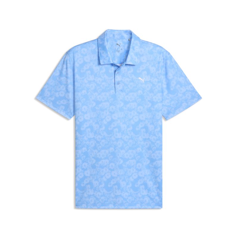 Puma Pure 2.0 Floral Polo - Team Light Blue