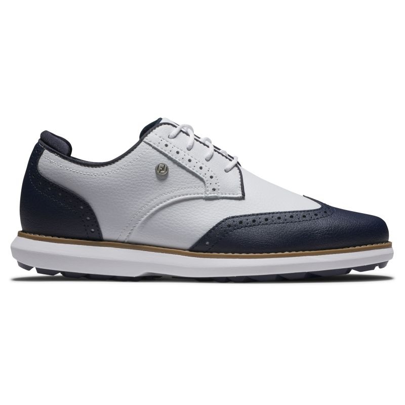 FootJoy Traditions Spikeless - White/Blue/White - Womens