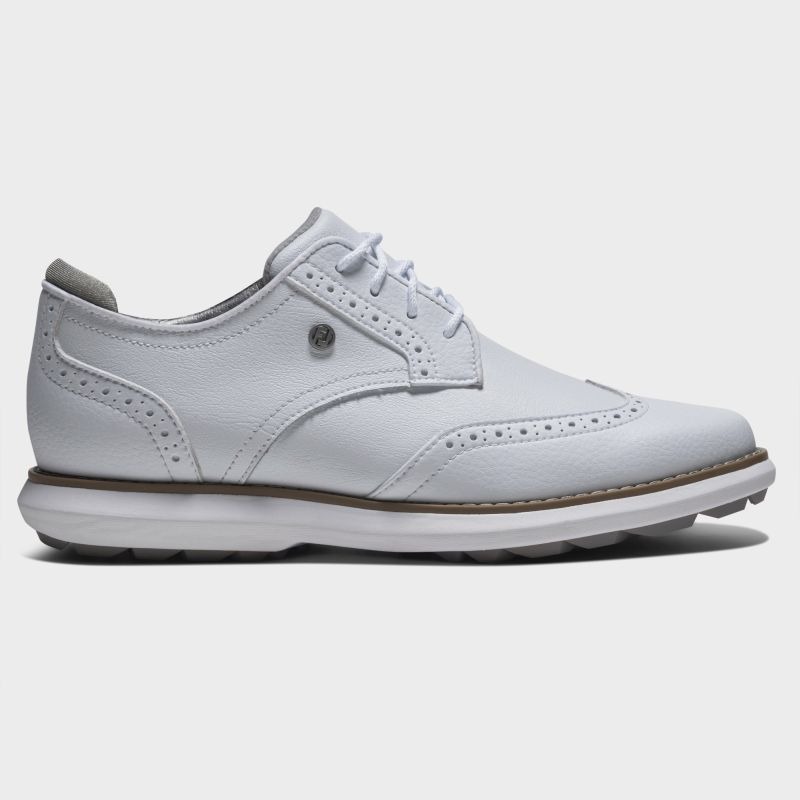 FootJoy Traditions Spikeless - White/White - Womens