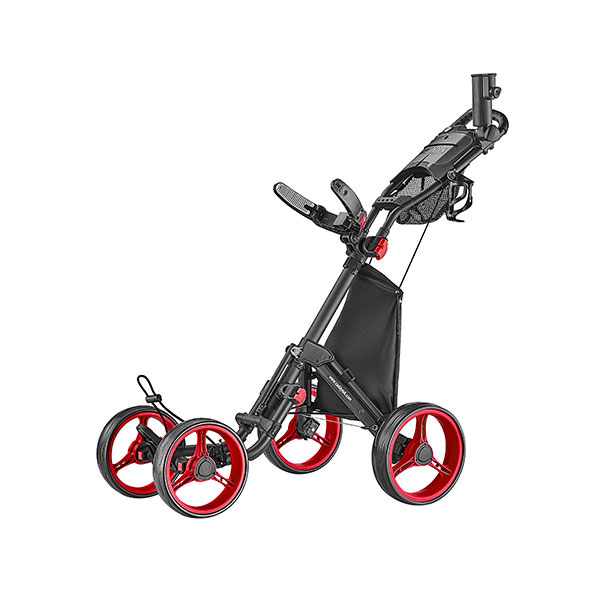 Caddytek Explorer V8 Chariot de golf à 4 roues - Rouge