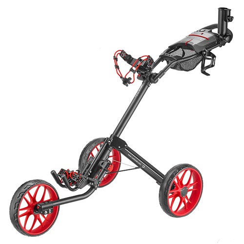 Caddytek 15.3 V2 - Rouge - Chariot de golf à 3 roues