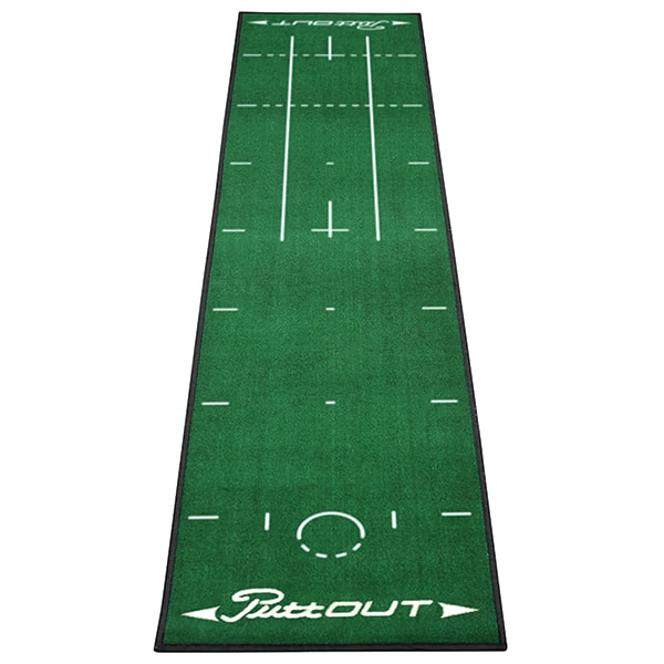 PuttOUT Tapis de Putting Golf -Vert