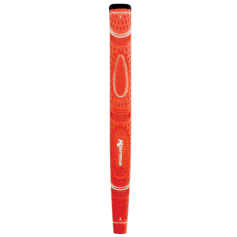 Karma Dual Touch Midsize Orange Paddle Putter Grips de Golf