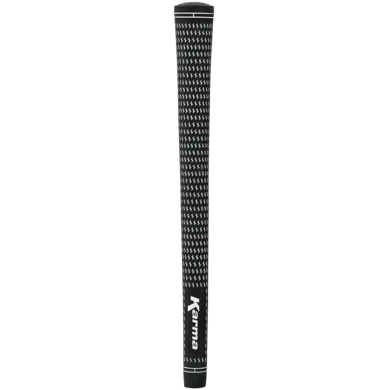Karma Black/White Velvet Ribbed Grips de Golf