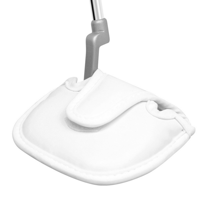 Capuchon pour Putters Maillet Faux Cuir Blanc Standard