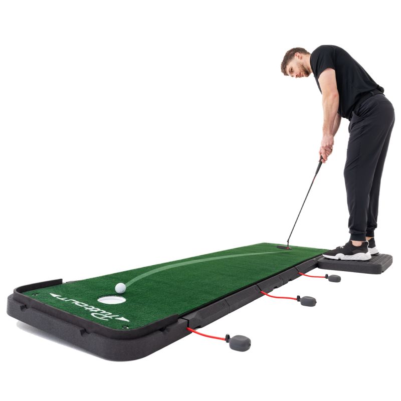 Puttout AirBreak Adjustable Putting Mat - Green