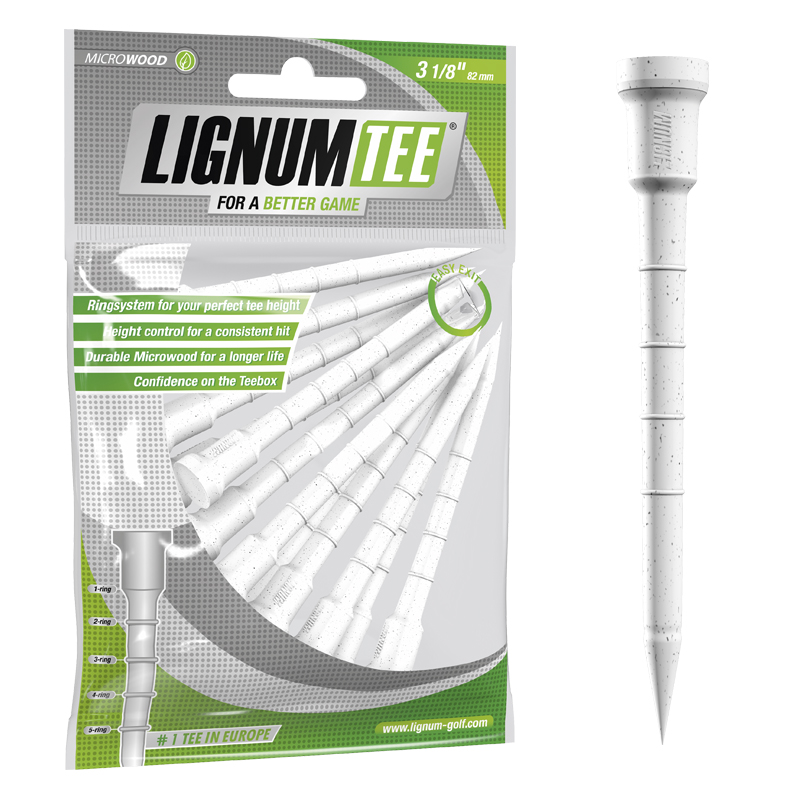 Lignum Tees White Tees de Golf